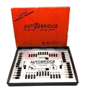 Vintage AutoBridge Game - Play Bridge Against Yourself - With Instructions GUC
